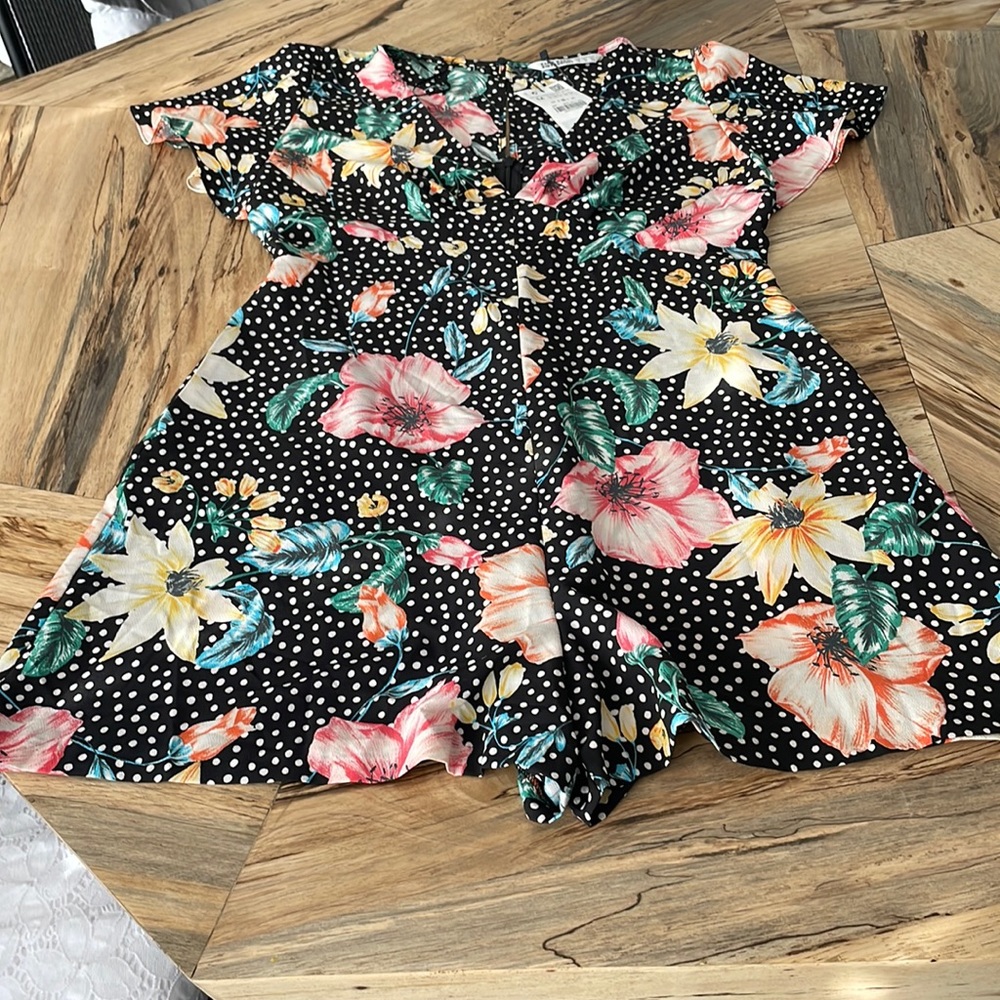 Zara floral romper
